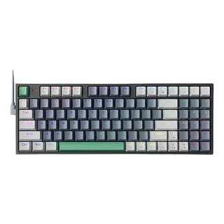 Teclado gamer Machenike K500-B94 QWERTY Machenike Brown cor cinza com luz RGB