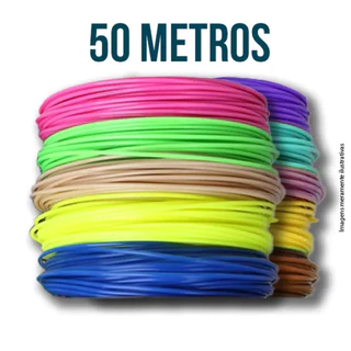 Filamento PLA para Caneta 3D – 50 Metros – 5 Cores