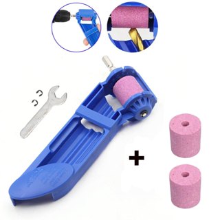 Kit Afiador Amolador De Brocas + 2 Lixas Rebolo Para Broca 2 A 12,5mm Para Furadeira Parafusadeira