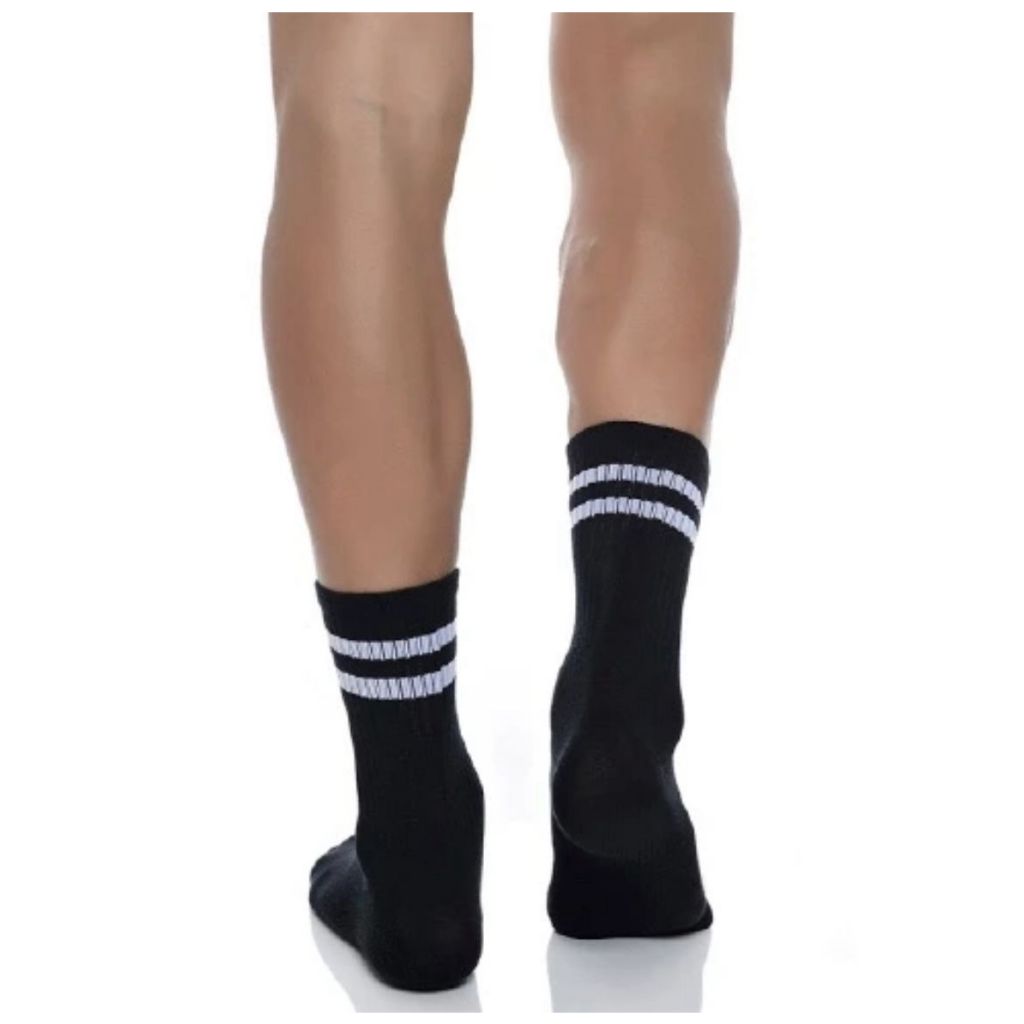 Kit 6 Pares de Meias Cano Alto Moderna Alta Qualidade