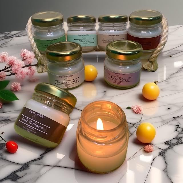 Vela aromática artesanal 40 gramas