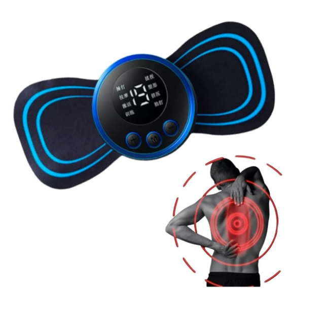 Mini Massageador EMS Estimulador Elétrico De Pescoço Portátil Para Alívio Da Dor Muscular Cervical