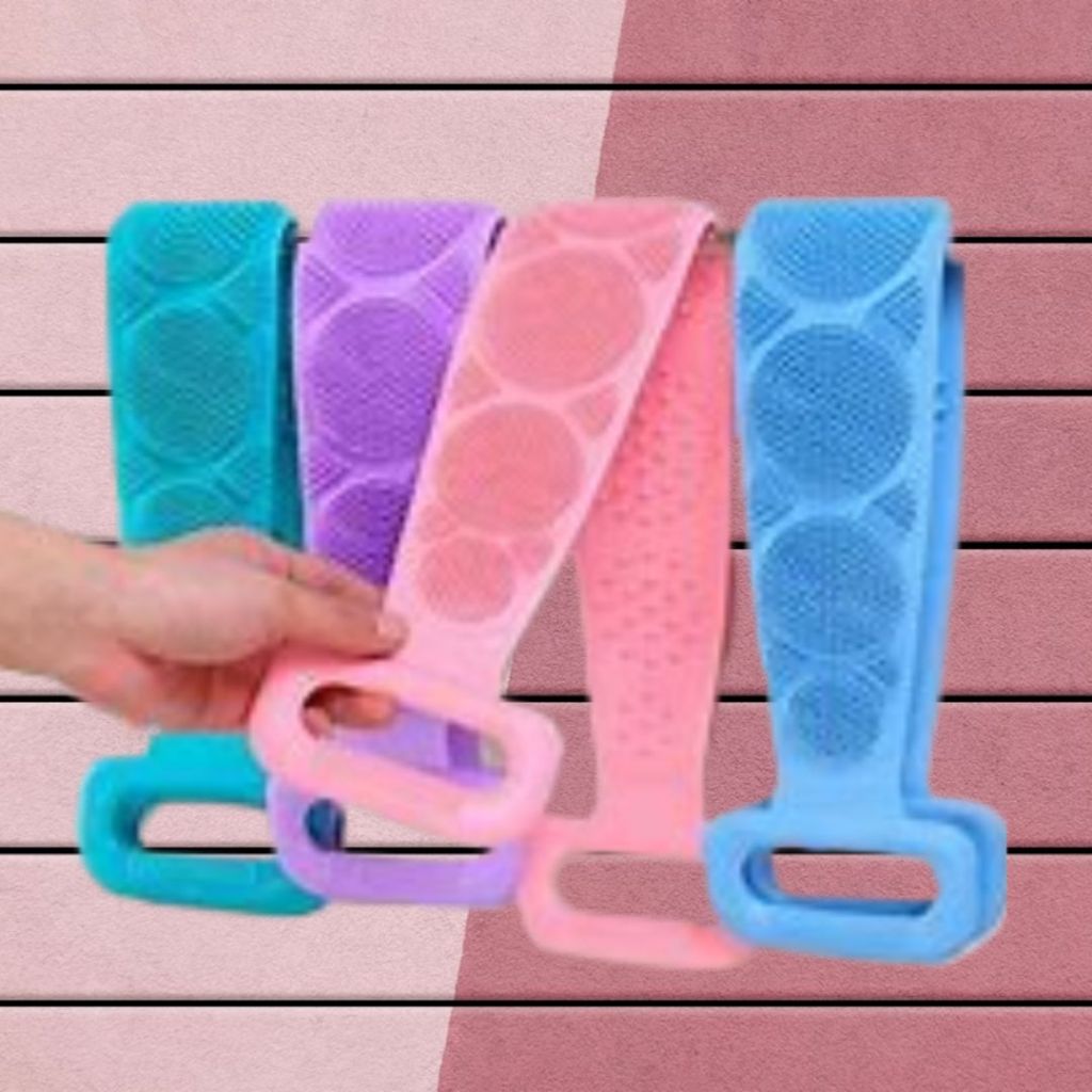 Esponja Silicone Massageadora Escova Banho Lava Corpo Bucha Esfoliação Super Resistente