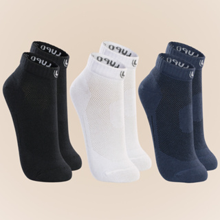 Kit De 3 Pares De Meias Lupo Sport Cano Curto Unissex Algodão Tamanho 33 ao 44
