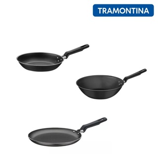 Conjunto de Panelas Tramontina 3 Peças Antiaderente Preto