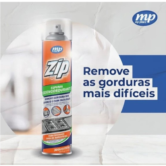 Espuma Desengordurante 300ml 250g MP Zip Clean