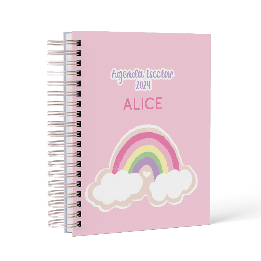 Agenda Escolar Personalizada Com Nome - Diversos Temas | Shopee Brasil