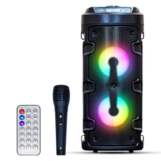 Caixa De Som Bluetooth Amplificada Portátil Bateria Usb 480w Caixinha Grande Microfone