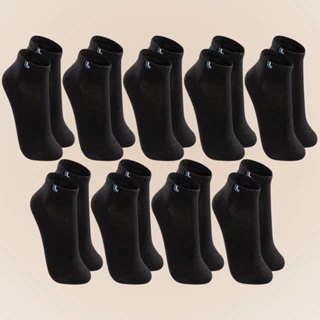 Kit Com 9 Pares Cano Curto Meias Masculina Algodão Lupo Sport Tamanho 33 ao 44