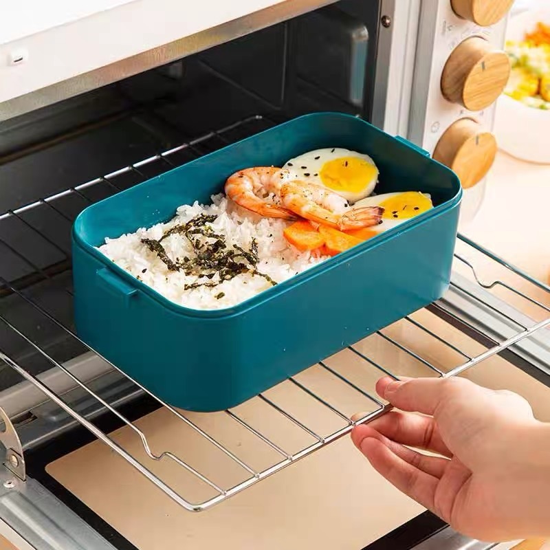 Marmita Lancheira De Retangular Adequada Para Aquecimento Por Micro-Ondas 1 Litro