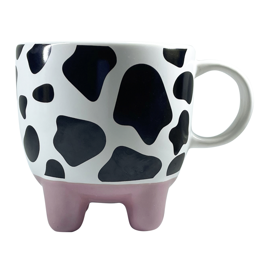 Caneca Xícara Vaquinha Vaca 3d Porcelana Artesanal 400ml | Shopee Brasil