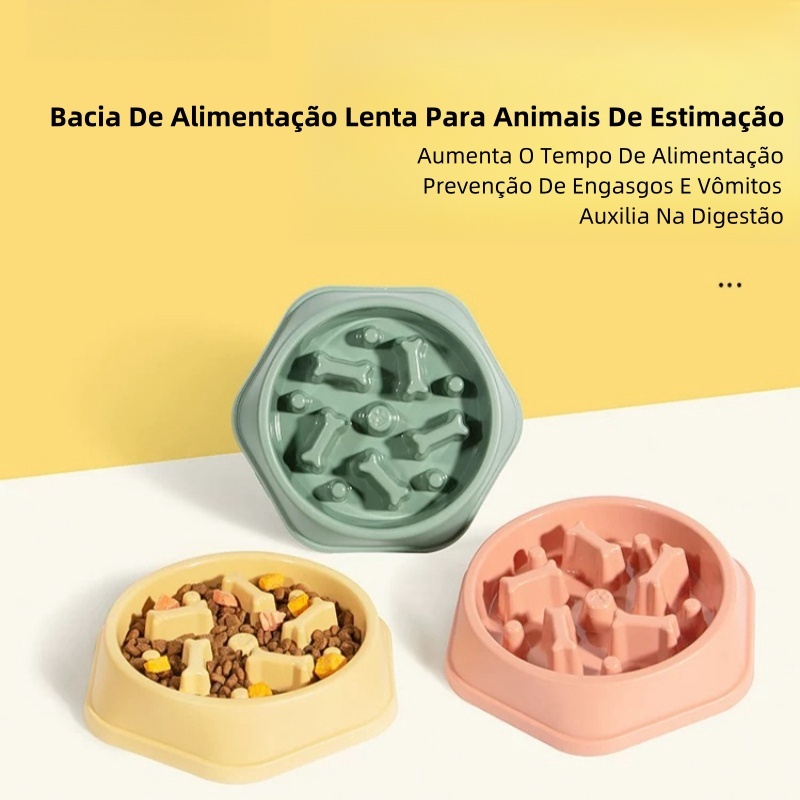 Comedouro lento educador interativo pet anti obesidade comedouro para cachorro guloso comedouro labirinto