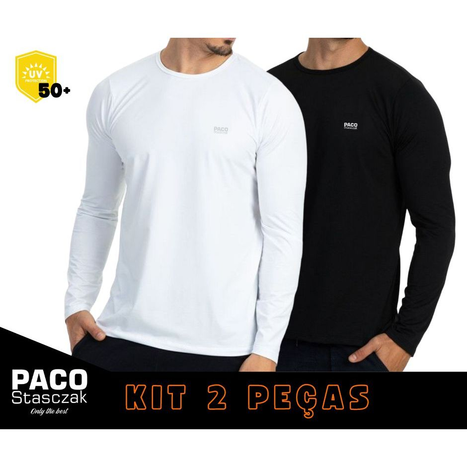 Kit de Camisa Térmica LJ Camisas UV Ice Proteção UV50+ - Unissex