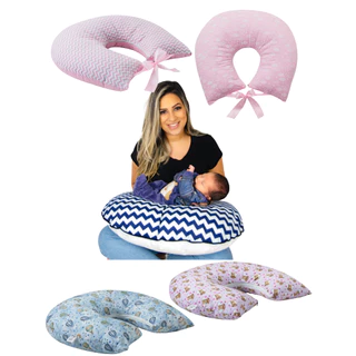 Almofada Para Amamentação Travesseiro Várias Estampas Lindas - Bem cheia em Oferta na Shopee