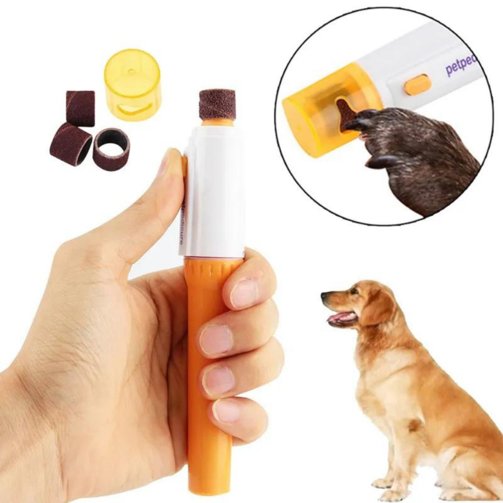 Lixador De Unhas Pet Com 3 Lixa A Pilhas Cachorro Gato | Shopee Brasil