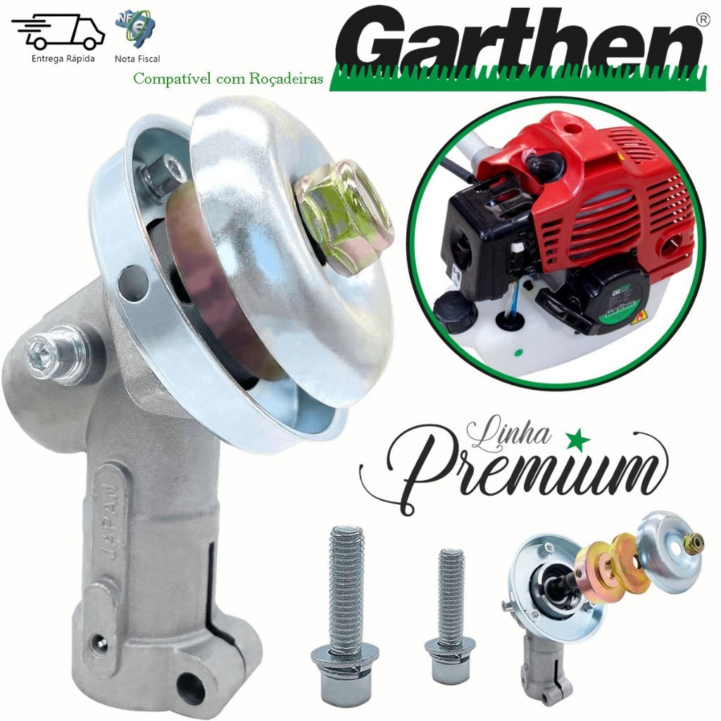 Caixa Transmissão Ponteira P/ Roçadeira Garthen Cg420 Cg450 Cg550 | Shopee  Brasil