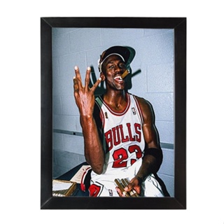 Quadro decorativo Poster Michael Jordan Jogador De Basquete para