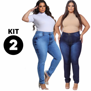 calça jeans feminina plus size em Promoção na Shopee Brasil 2024