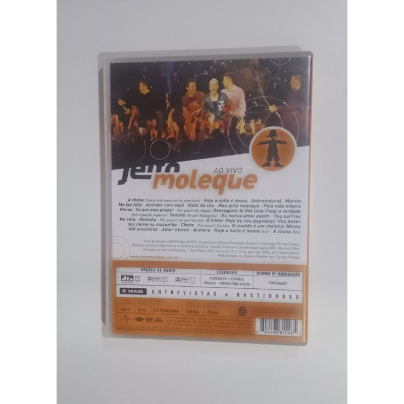 Dvd- Jeito Moleque me faz feliz ao vivo | Shopee Brasil