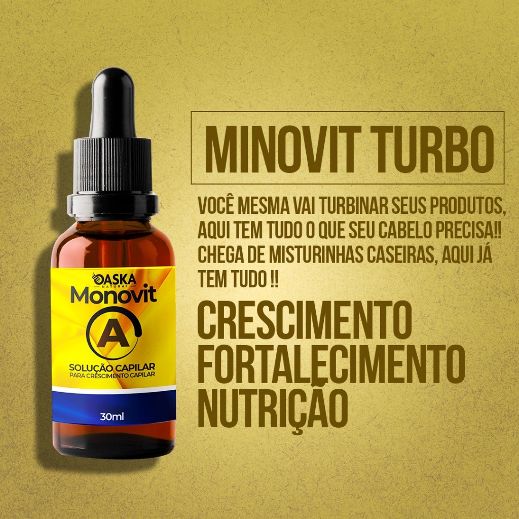 Monovit -A 5x, Solução Capilar antes e depois Óleo Hidratante com a ...