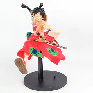 Boneco Action figure Monkey D. Luffy One Piece Saga Wano Luffytaro Colecionavel Anime Presente