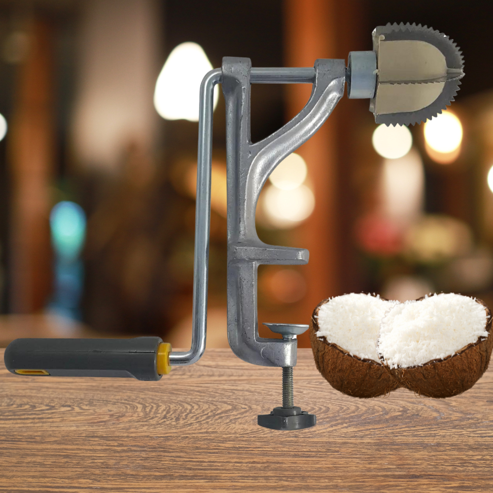 Raspador de Coco Manual Com Pinhão Navalha Raspar Coco Para Tapioca ...