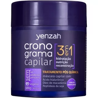 Máscara Yenzah Cronograma 3 Em 1 Pós Química - 480g