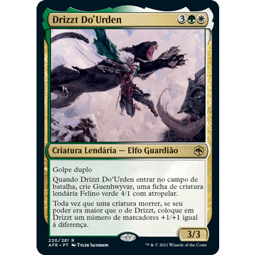 Deck Commander Drizzt Do'Urden - Branco e Verde - Magic