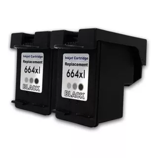 2 cartuchos 664xl preto com 15 ml de tinta cada cartucho produto com o melhor custo x benefício do mercado