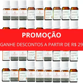 Óleo Essencial Laszlo para Aromaterapia e Cuidados Pessoais 100% Puro e Natural