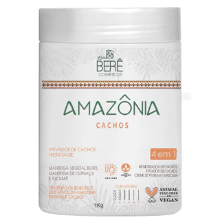 CREME DE PENTEAR - Ativador de Cachos da Amazônia 4 em 1 1Kg.