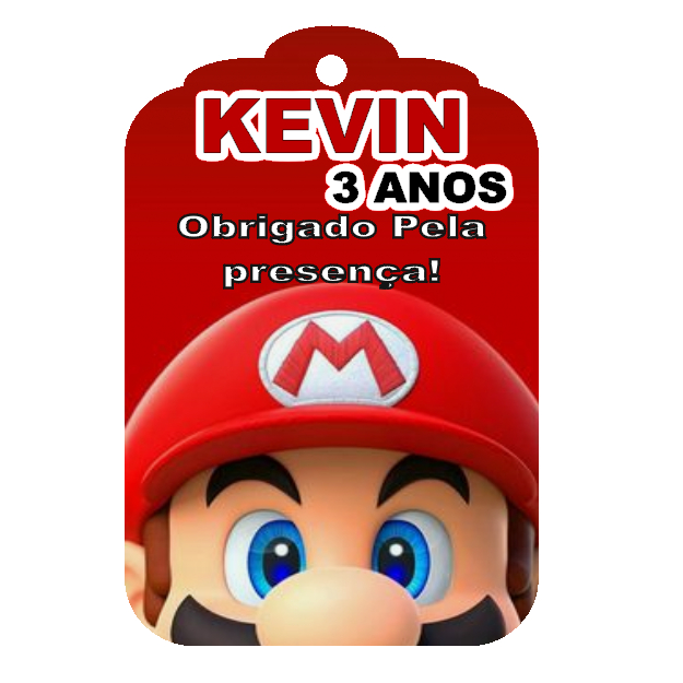 Super Mario Tags Etiquetas Para Lembrancinhas Personalizado | Shopee Brasil