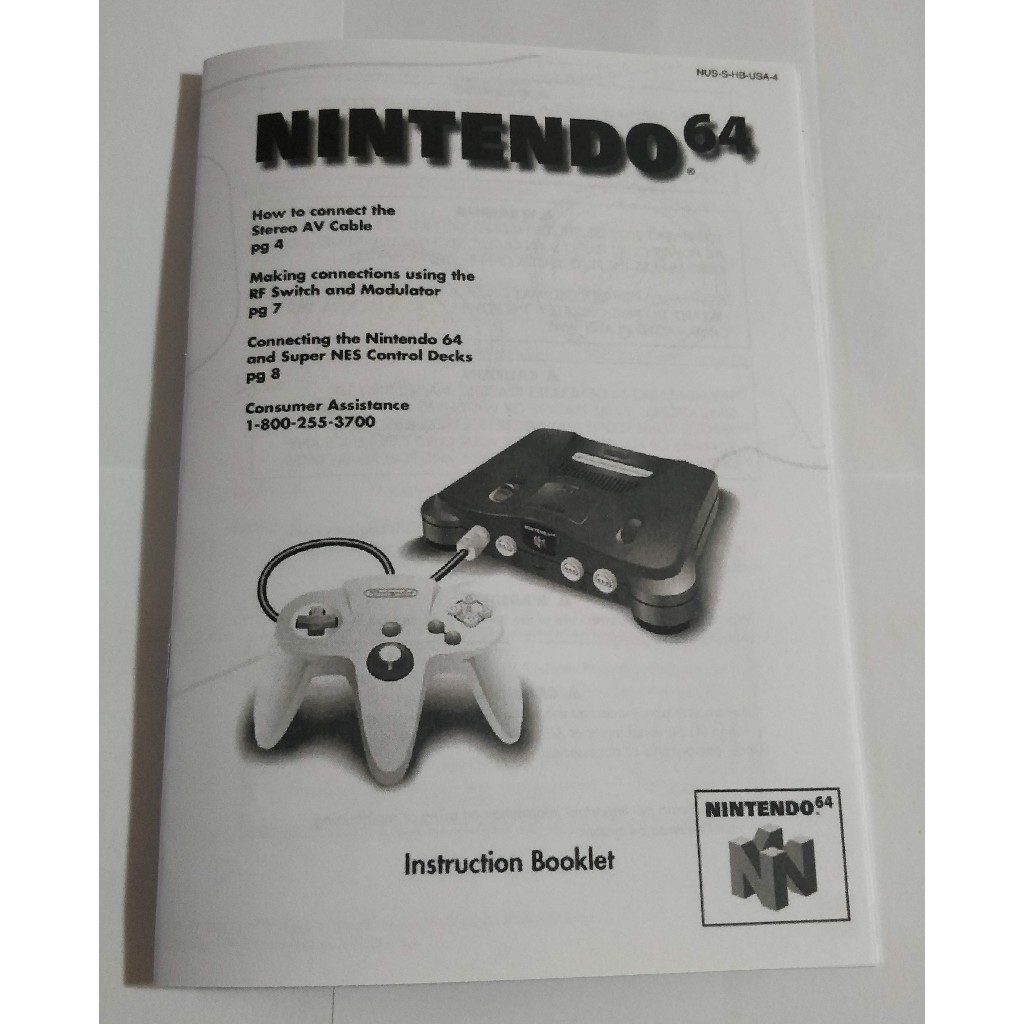 Nintendo 64 Manual de Instruções
