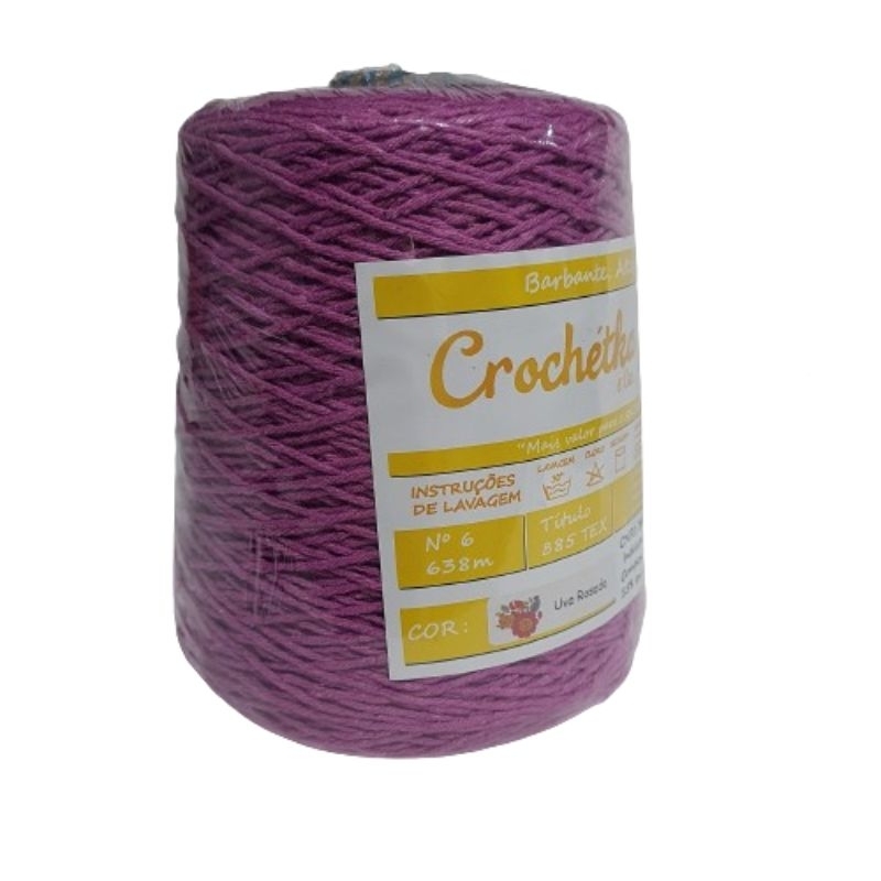 Barbante Crochetka Fio 6 - 638 metros - 600g - TEX 885 | Shopee Brasil