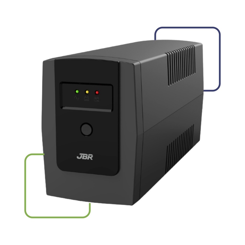 Nobreak JBR Guard 1200VA Entrada e Saída 110V Com Bateria Interna e 6 Tomadas