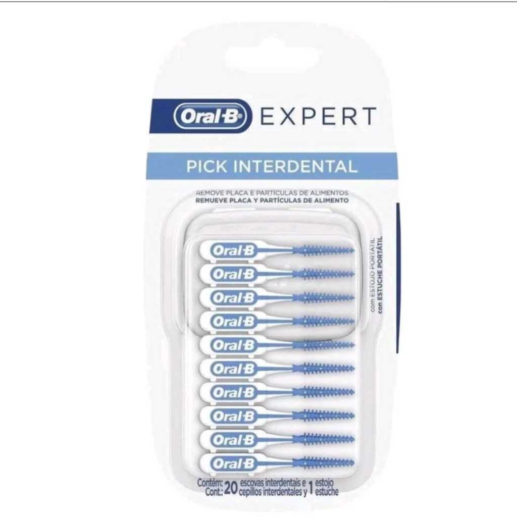 Escova Dental Oral B Expert Interdental c/20 Remove Placa e Partículas de Alimentos