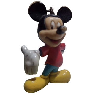 Mickey Mouse Miniatura Chaveiro de plástico duro maciço ORIGINAL Disney