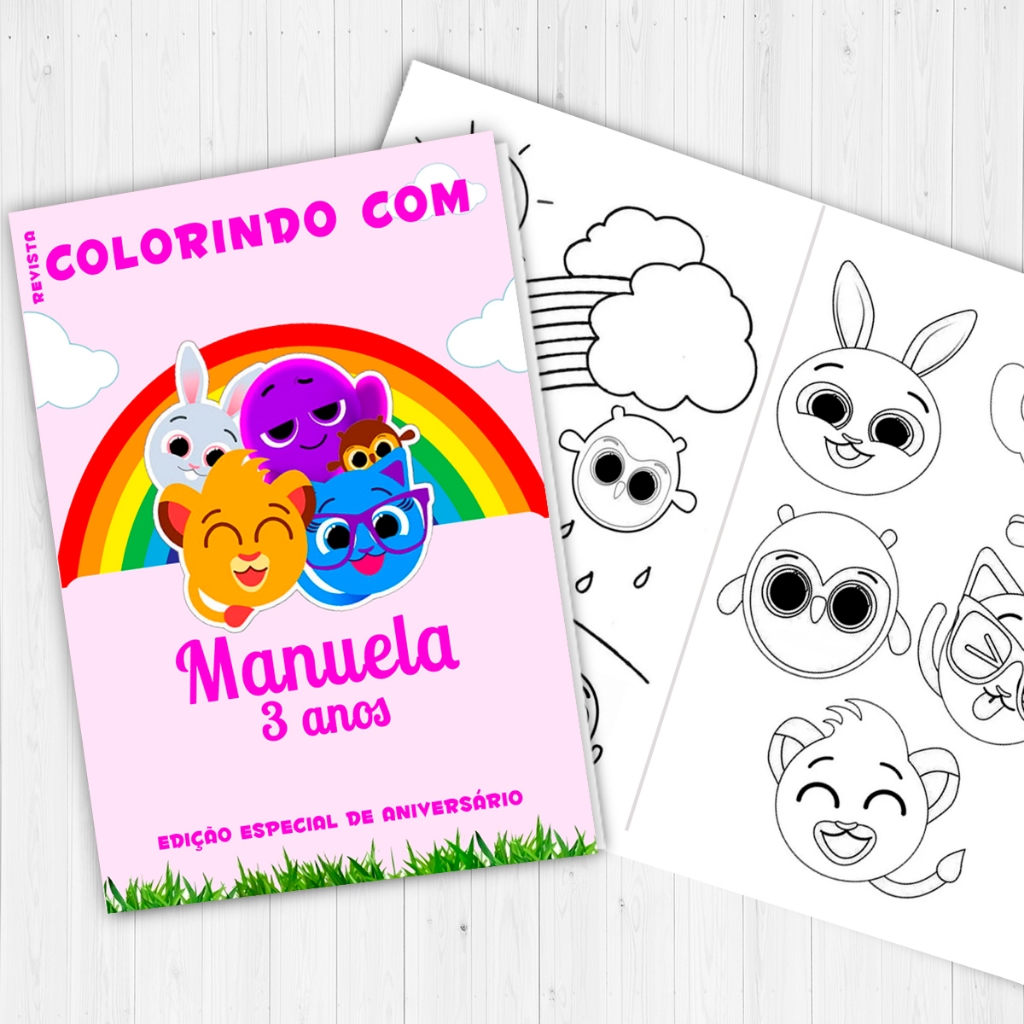 Livro de colorir Bolofofos Lembrancinha - 10 unidades | Shopee Brasil