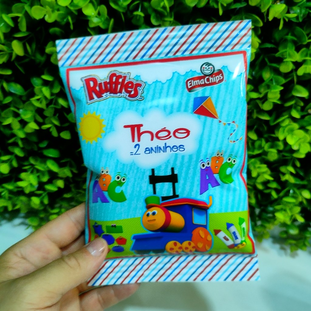 10 Batatas Ruffles personalizadas Bob o trem (FAZEMOS QUALQUER TEMA ...