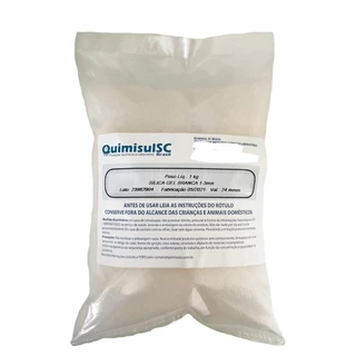Sílica Gel Branca 1 a 3 mm - Pacote 1 Kg
