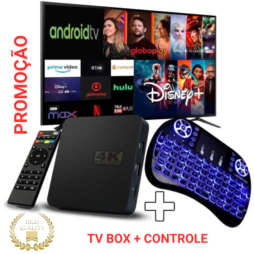 TV box MAXPRO 4K BOX ANDROID: Transforme sua TV em Smart 4K com Conexão 5G!