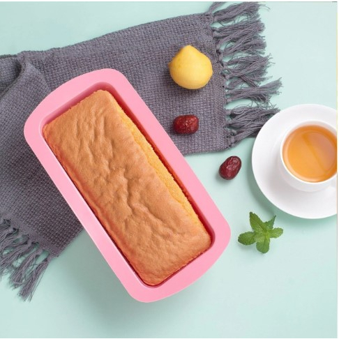 Forma Retangular de Pão em Silicone Torta Pudim Bolo Inglês Sobremesas Culinária