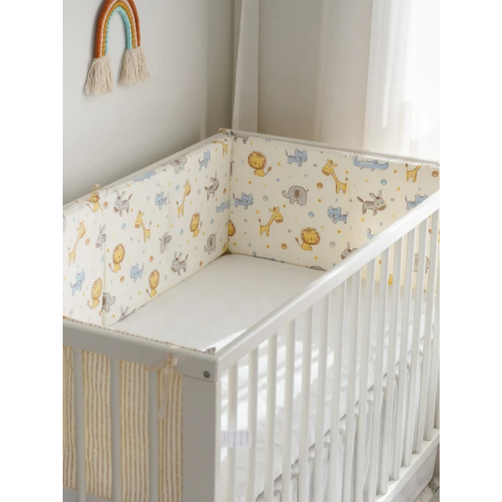 Protetor Acolchoado para Berço - Garanta Noites de Sono Seguras para Seu Bebê