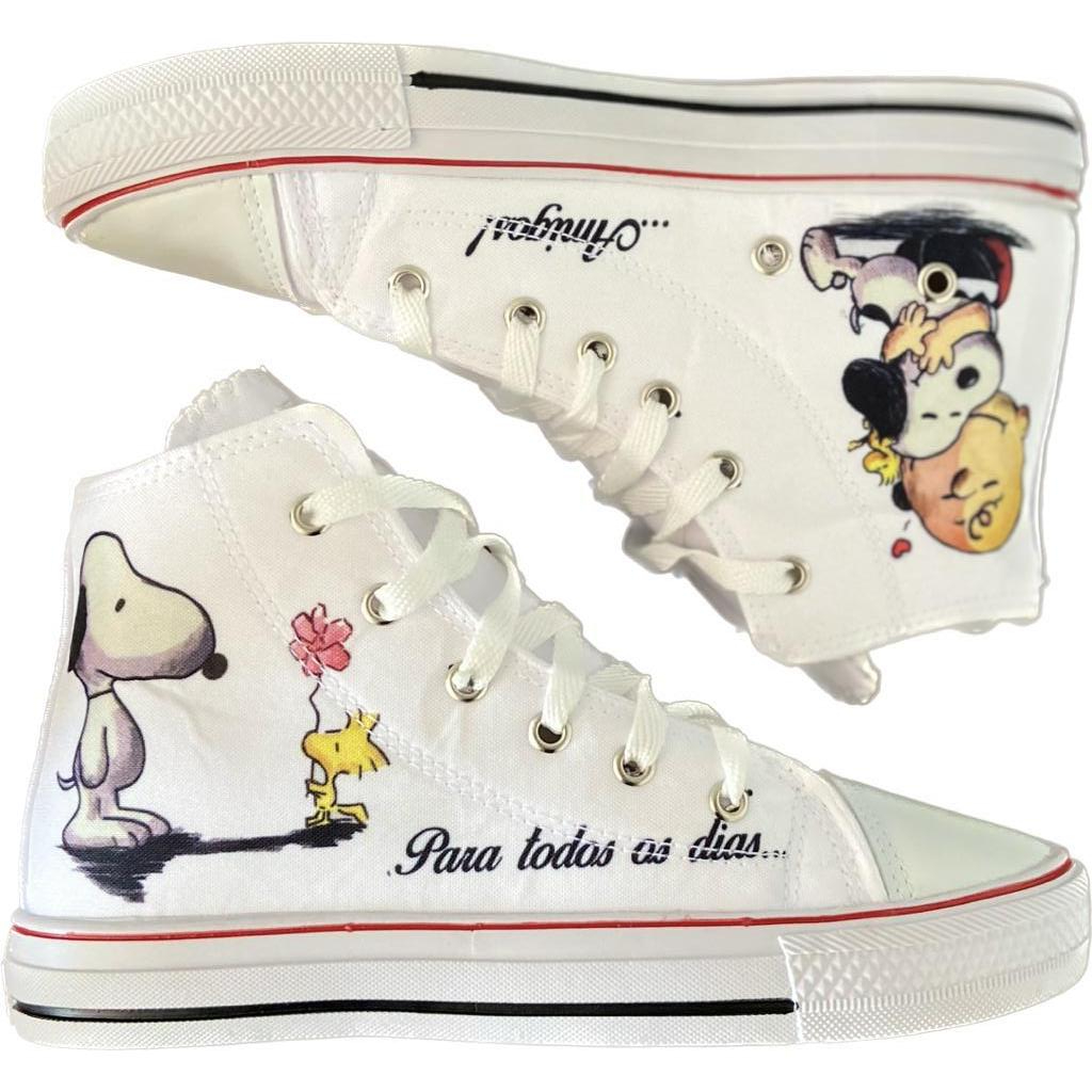 Tênis Converse All Star (cano Alto) Personagens Snoop Envio Já | Shopee ...
