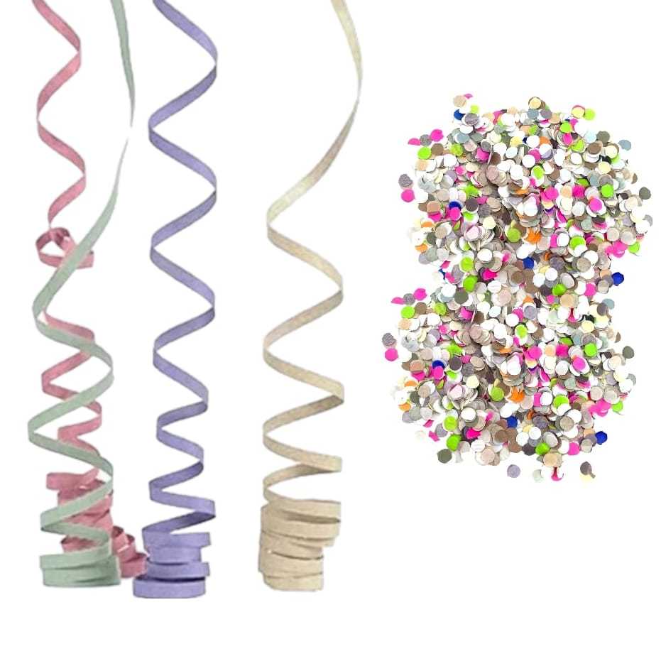 Kit Carnaval 20 Serpentinas + Confete Coloridos Festa Folia | Shopee Brasil