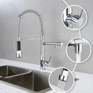 Torneira Cozinha Gourmet Monocomando Com Spray Extensor 14880