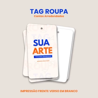 TAG ROUPA 4 CANTOS RED PERSONALIZADO - 4,4x8,5cm Couché Brilho 250g -FRENTE