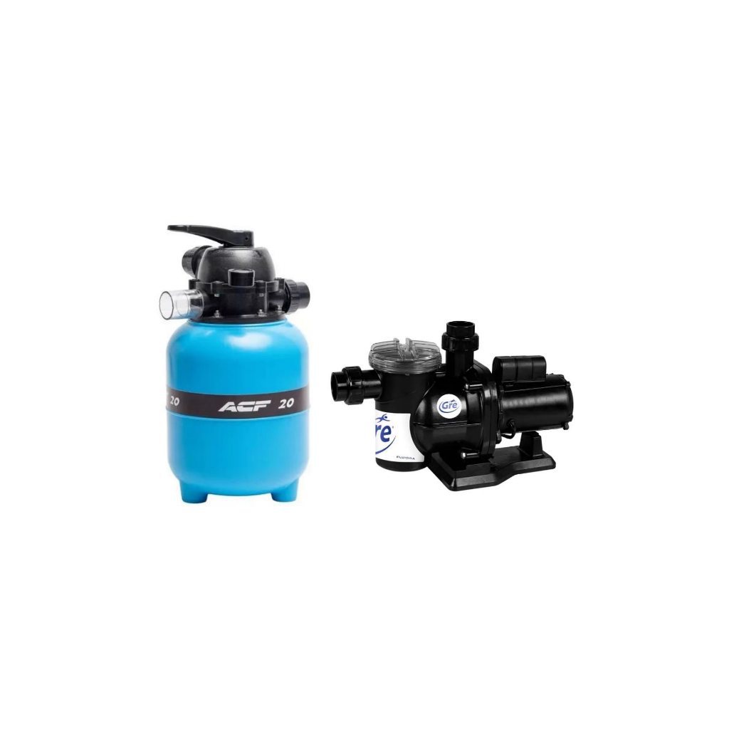Conjunto Filtrante Piscina Filtro Acf20 + Bomba 1/3cv FLUIDRA | Shopee ...