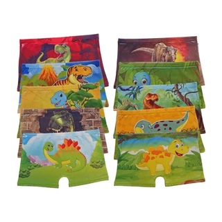 Kit 10 Cueca Boxer Infantil de Dinossauros