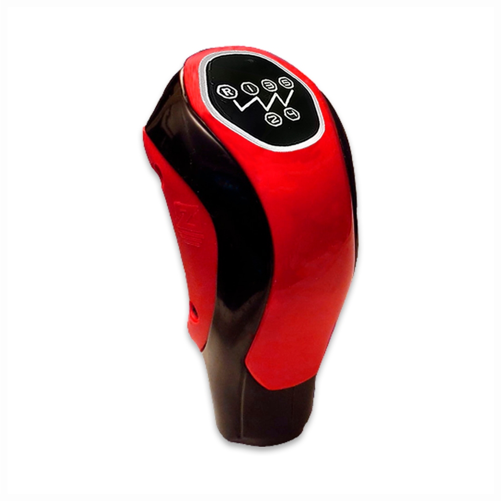 Manopla Bola Câmbio Esportivo Universal Vermelho e Preto 5 Marchas Ré ...